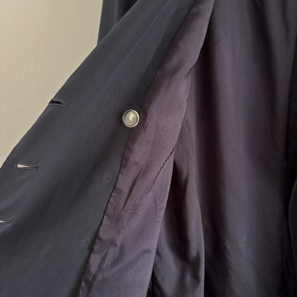 Vintage DKNY Navy Silk Blazer - Picture 10 of 12